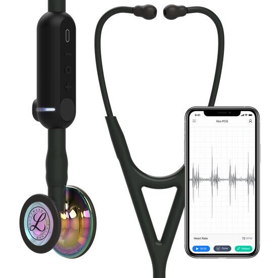 Stetoscop Littmann Electronic Core Digital 8572 Black/ Rainbow