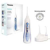 Irigator Bucal Panasonic EW1211W845, 1400 Impulsuri/min, 2 Duze inclus, Alb/Albastru