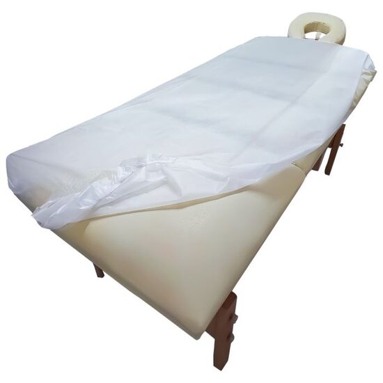 Cearceaf unica folosinta pentru pat, PRIMA, cu elastic, 90x200cm, 10 bucati