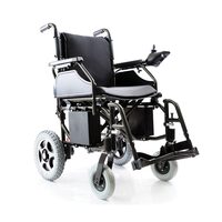 Scaun cu rotile electric cu spatar pliabil, pedalier detasabil, roti antirasturnare max. 120 kg  811315