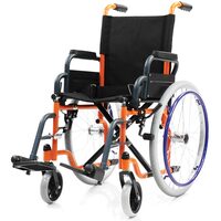 Scaun cu rotile copii 35cm, pliabil, cotiere rabatabile, max. 80kg, 811311
