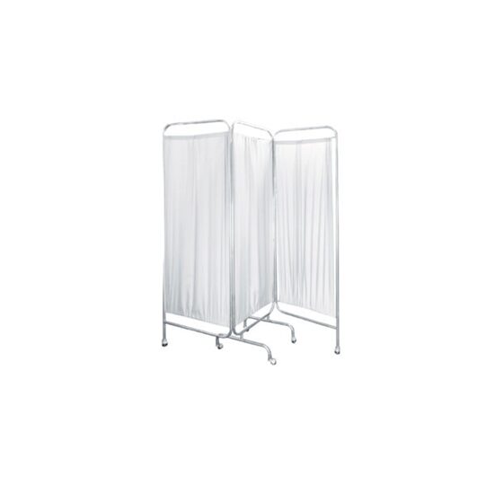 Paravan cu 3 sectiuni otel inoxidabil 61 x 181cm 806466