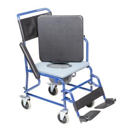 Scaun cu vas de toaleta, sezut detasabil si roti, max. 110kg, 811605