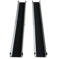 Rampa pliabila din aluminiu pentru scaun cu rotile, 120-213cm, max 270kg, 805400