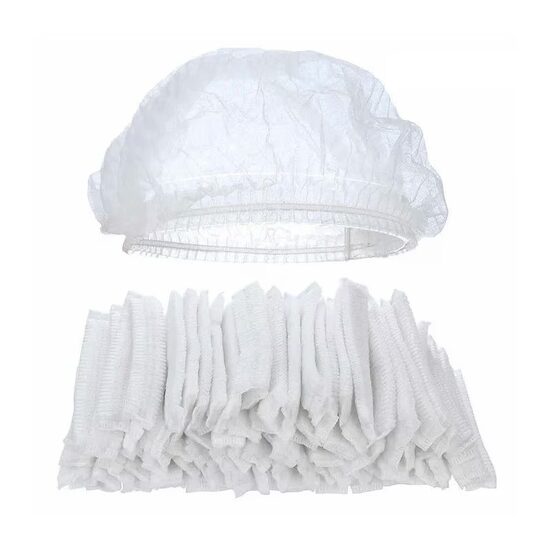 Bonete unica folosinta elastic 100 bucati, albe