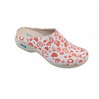 Saboti medicali din piele naturala, lavabili, Nursingcare Wash'Go Paris, Hearts WG4F52