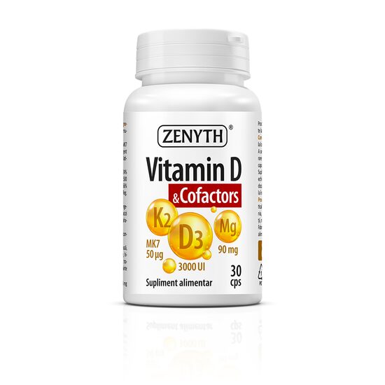 Vitamina D & Cofactors, 30 capsule, Zenyth