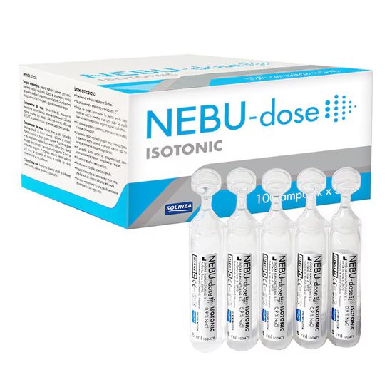 Ser fiziologic pentru nebulizare și igiena nazală Solinea NEBU-dose, 100 monodoze x 5ml