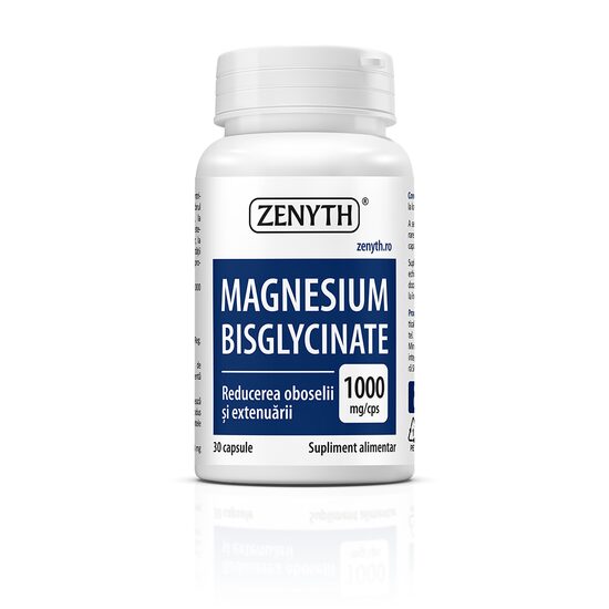 Magneziu Bisglicinat 1000 mg, 30 capsule, Zenyth
