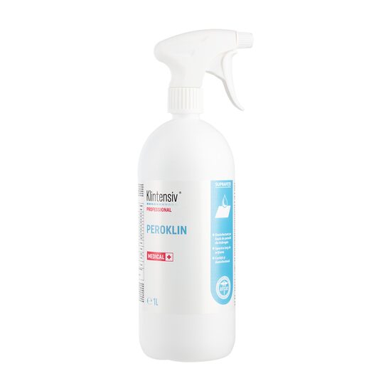 PEROKLIN - Dezinfectant pe bază de peroxid de hidrogen, 1 litru, Klintensiv