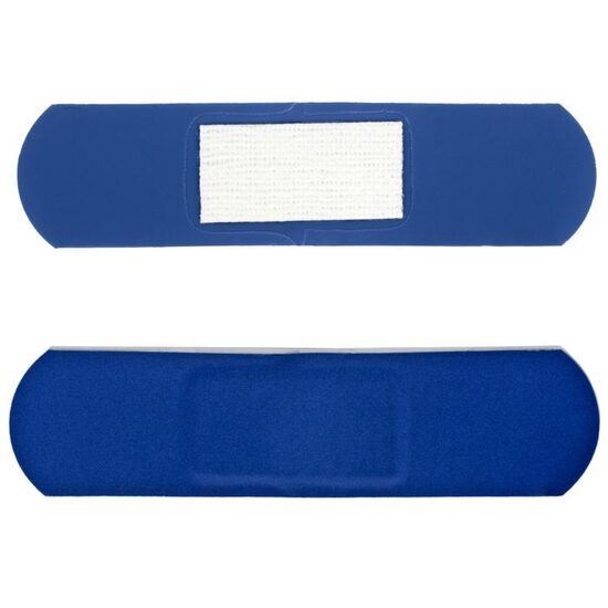 Plasturi albastri detectabili cu insertie metalica, PRIMA, 19x72mm, 100 bucati
