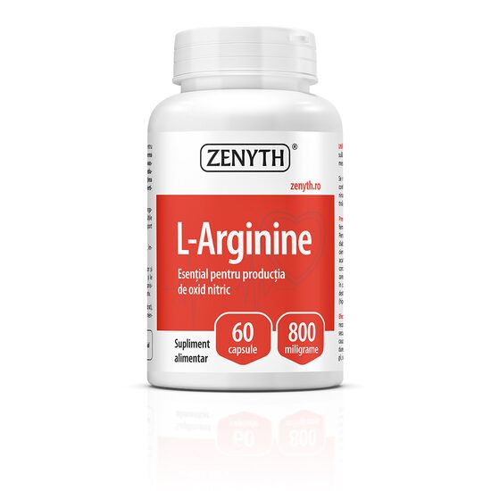 L-Arginina 800 mg, 60 capsule, Zenyth