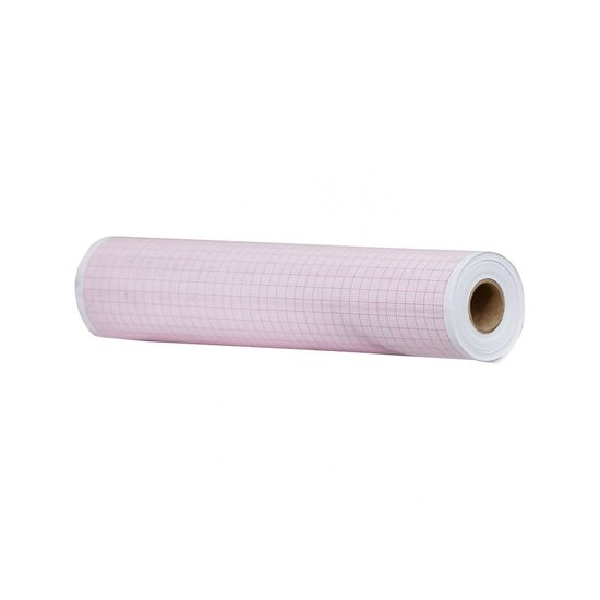 Hârtie EKG 210 mm x 20 m, cariaj roșu, 5 role