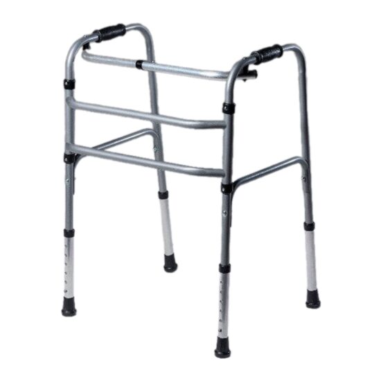 Cadru de mers pliabil HC 302 – din aluminiu, ușor, înălțime reglabilă, antiderapant, max. 120 kg
