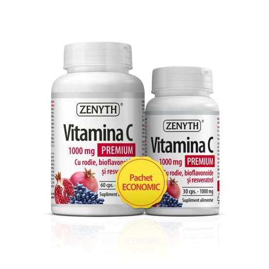 Pachet Vitamina C RODIE PREMIUM, 60+30 capsule