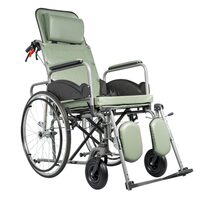 Scaun cu rotile rabatabil PROTEUS I, max. 120kg, 46cm, 811980 – suport lombar și tetieră reglabilă