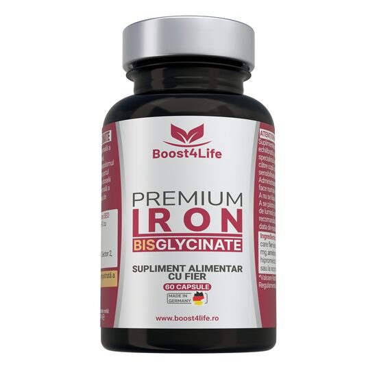 Fier Bisglicinat Premium, 71.80 mg, 60 Capsule Vegane