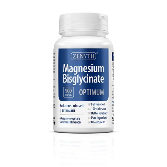 Magneziu Bisglicinat Optium 900mg, 60 capsule