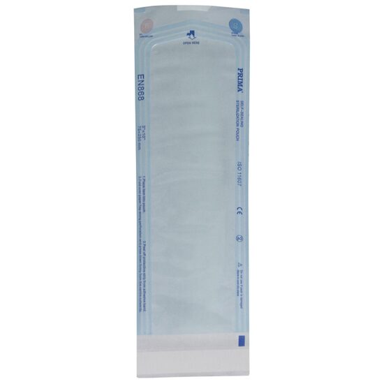 Pungi autosigilante pentru sterilizare 75×250 mm – cu indicator autoclav, 100 bucăți
