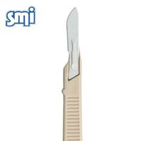 Bisturiu unică folosință nr. 10 SMI – steril, maner ergonomic, 10 bucăți