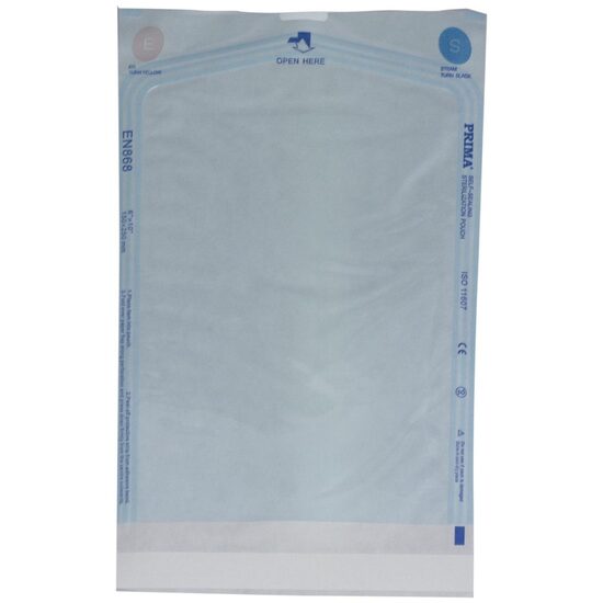 Pungi autosigilante pentru sterilizare 150×250 mm – cu indicator autoclav și EO, 100 bucăți