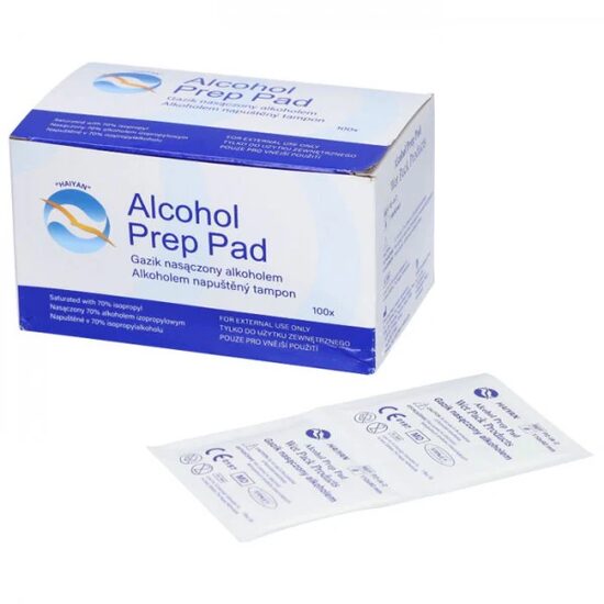 Tampoane sterile cu alcool izopropilic 70% – Prep Pad, 100 buc