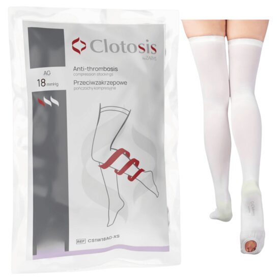 Ciorapi compresivi antivarice până la coapsă Clotosis 18 mmHg, CS1W18AG