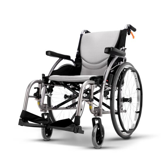 Scaun cu rotile Premium Ergo 3, ultra-ușor, spătar ergonomic, pliere rapidă, max. 115kg