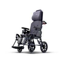 Scaun cu rotile Premium, MVP 502, cu sistem anti-alunecare, sezut in forma de V, suport ajustabil pentru picioare, max. 115kg