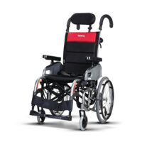 Scaun cu rotile premium VIP 2 – reduce riscul de escare, previne alunecarea, ușor de transportat, cu mânere detașabile, max. 115kg