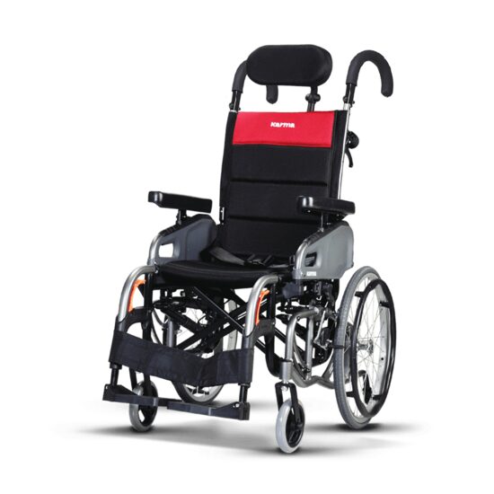 Scaun cu rotile premium VIP 2 – reduce riscul de escare, previne alunecarea, ușor de transportat, cu mânere detașabile, max. 115kg