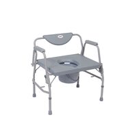 Scaun cu vas de toaletă, pentru supraponderali, 3 în 1, ranforsat, reglabil pe înălțime, max. 225kg, 808524