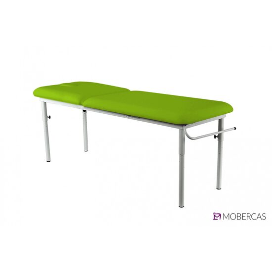 Masă de consultații medicală cu spătar reglabil lung, fixă, 2 secțiuni, 190 cm