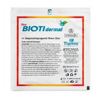 Compresă impregnată Biotidermal 10x10 cm, sterilă, pentru răni și arsuri minore