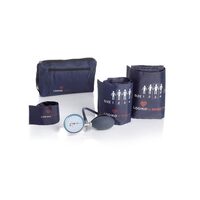 Tensiometru mecanic Moretti cu manometru la pară și trei manșete, DM342