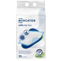 Aleze absorbante 60x60 cm SafeLine, protecție pat și saltea, 25 bucăți