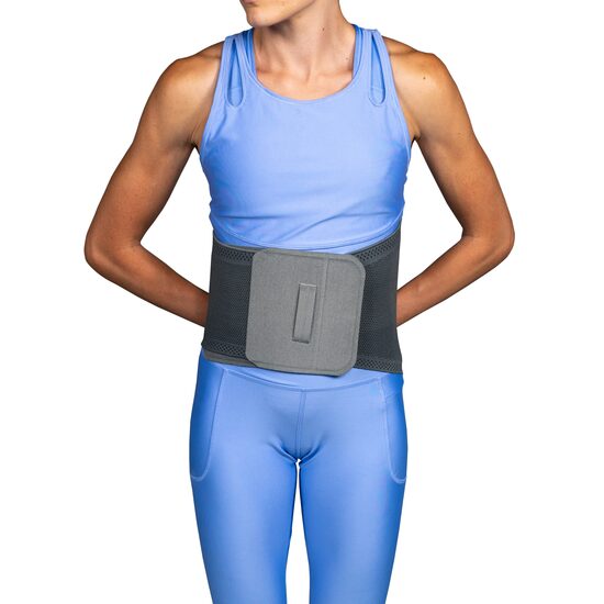 Orteză lombară elastică 3D cu susținere și întărituri, W2442 
