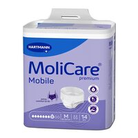 Scutece tip chilot MoliCare Premium Mobile M, 8 picături, protecție anti-scurgeri și purtare ușoară