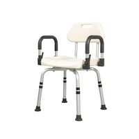 Scaun de duș rotativ 360, reglabil pe înălțime, cu brațe de sprijin rabatabile, 136 kg, 805660