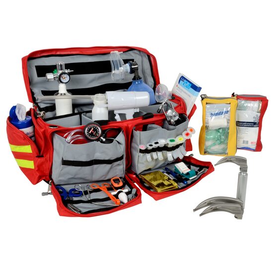 First Aid Geantă medicală de prim ajutor, complet echipată, cu oxigen și accesorii, GIMA 7, 34174