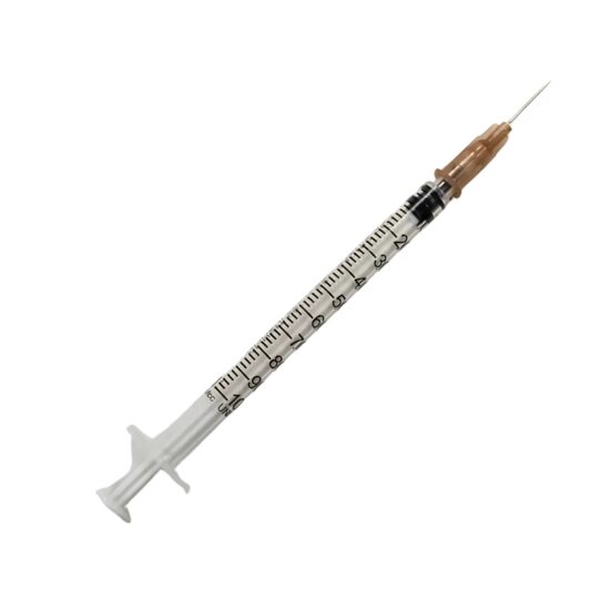 Seringă sterilă 1 ml / 100 U.I., cu ac detașabil G27, 0,40 x 13 mm, 100 buc EURO