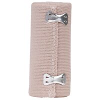 Bandaj elastic compresie ușoară 10 cm x 4.5 m cu cleme metalice ALINTA