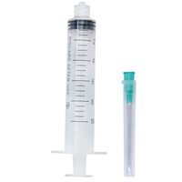 Seringi sterile 10 ml cu ac 21G și sistem Luer Lock, 100 bucăți