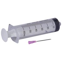 Seringi Luer Lock 60 ml cu ac 18G, sterile, 25 bucăți
