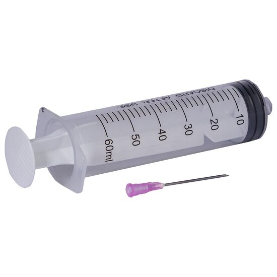 Seringi Luer Lock 60 ml cu ac 18G, sterile, 25 bucăți