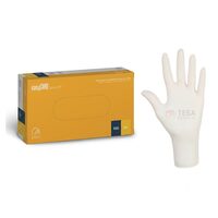 Mănuși pentru examinare și protecție, latex natural, fără pudră, 100 bucăți