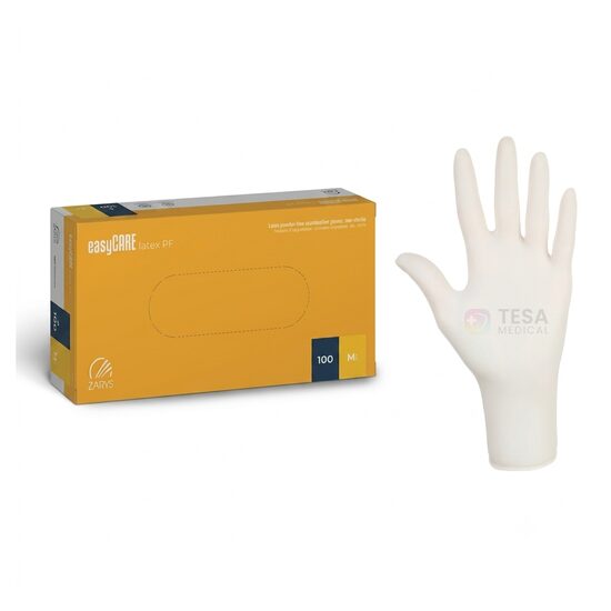 Mănuși pentru examinare și protecție, latex natural, fără pudră, 100 bucăți