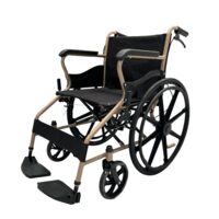 Scaun rulant pliabil din oțel CML-979BJ-46, șezut 46 cm, max. 100 kg