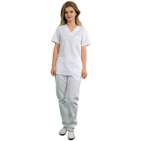 Pantaloni unisex alb 601