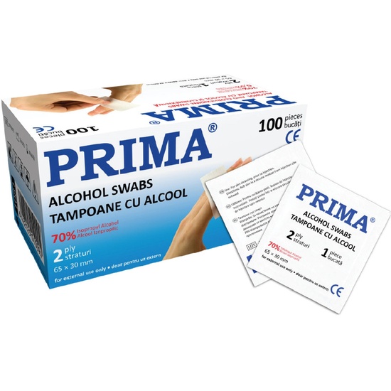 Tampoane impregnate cu alcool 65 x 30 mm